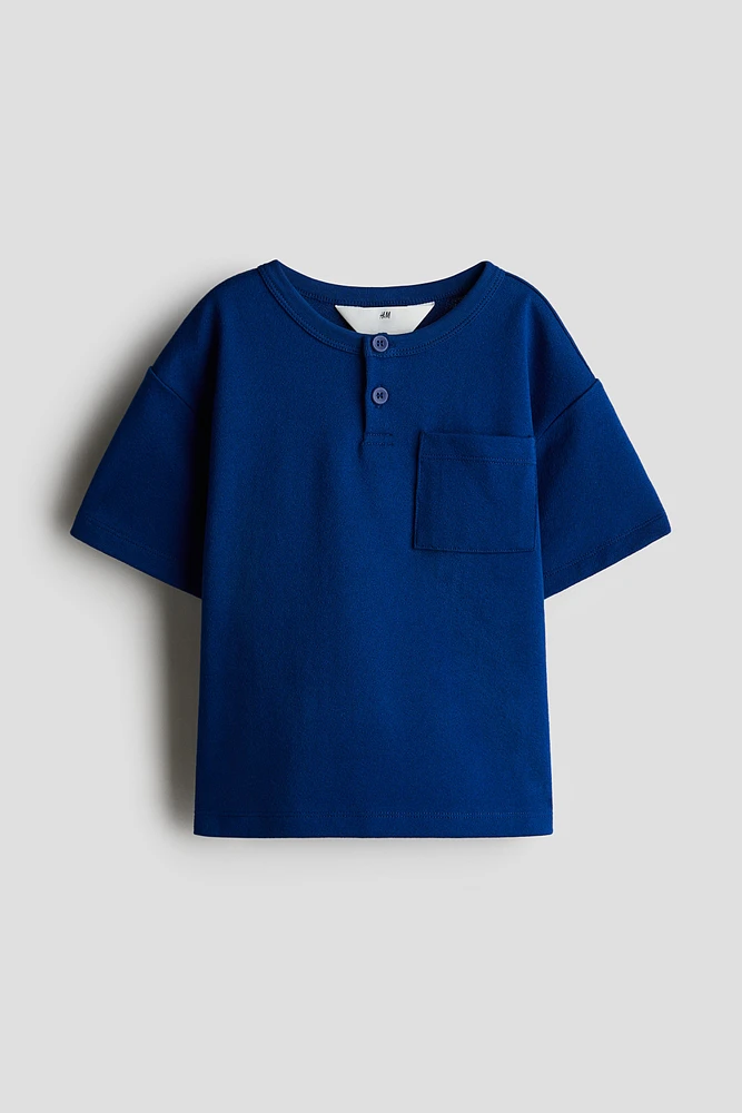 Textured Henley Top