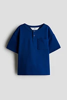 Textured Henley Top
