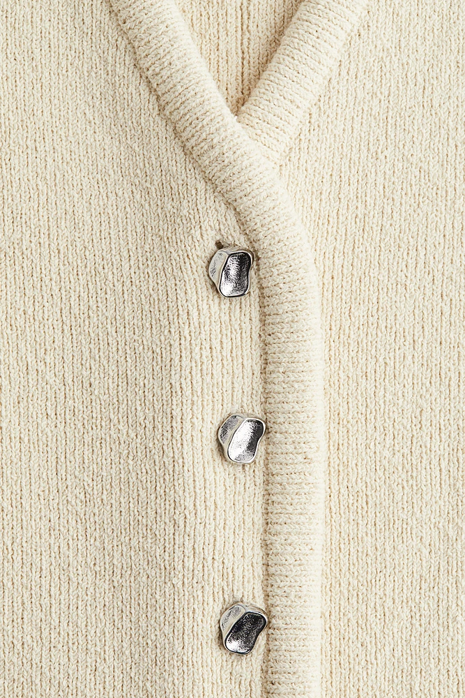 Button-Front Sweater Vest