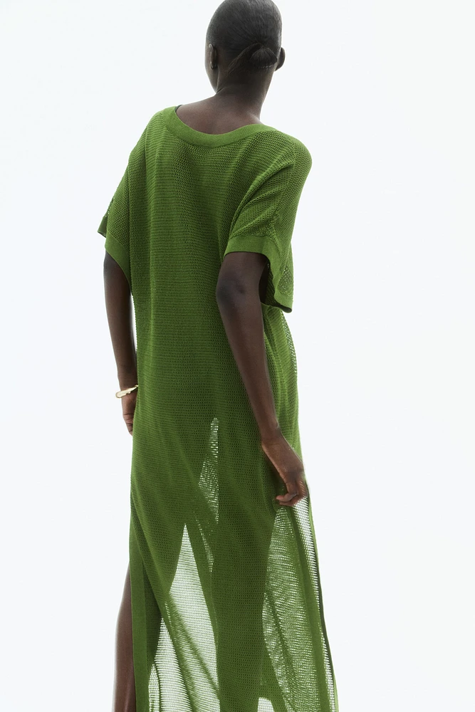 Pointelle-Knit Beach Dress