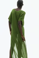 Pointelle-Knit Beach Dress