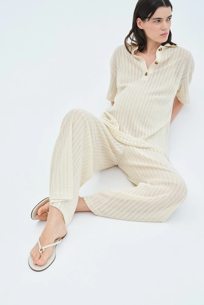 MAMA 2-Piece Crochet-Look Set