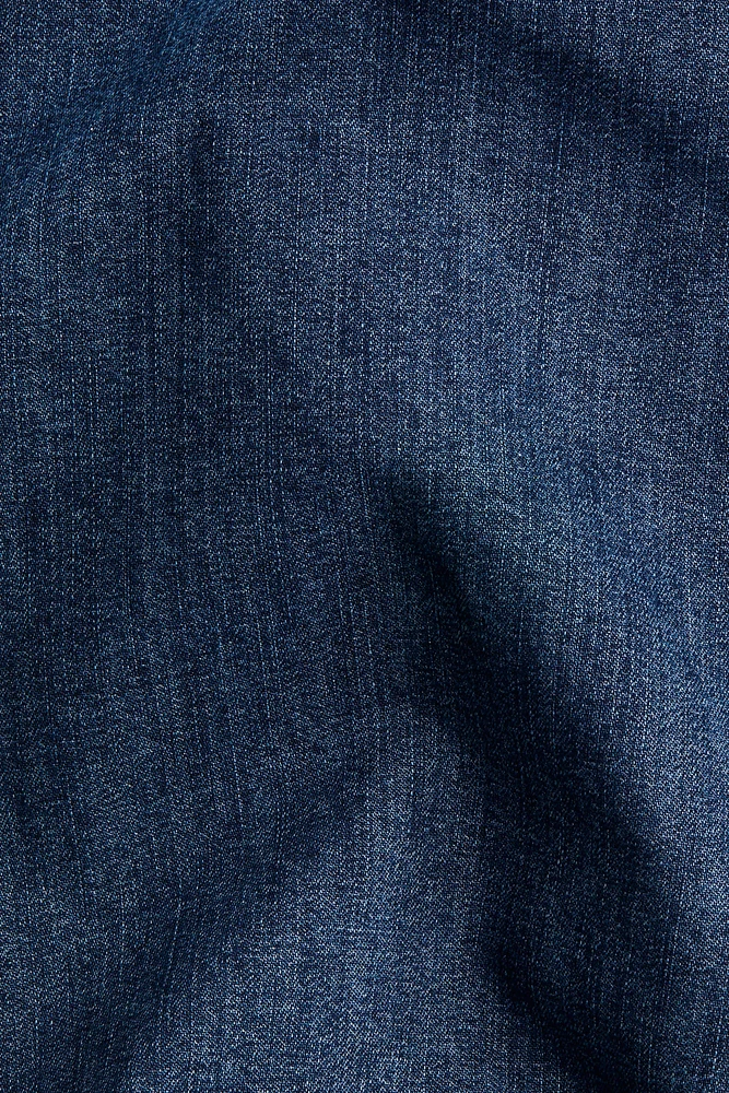 Tie-Detail Denim Dress