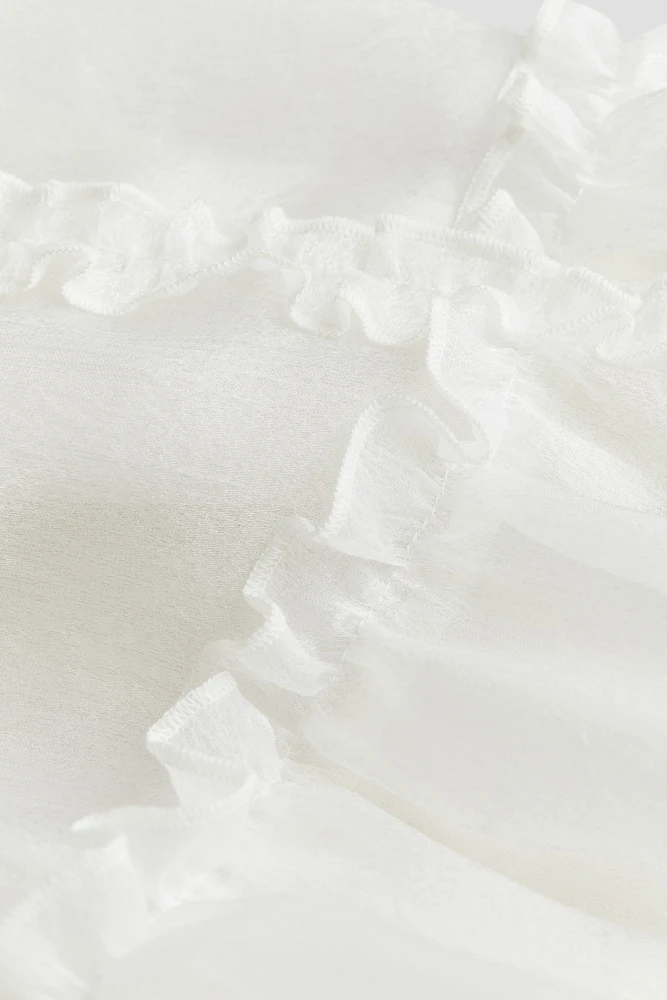 Flounce-Trimmed Dress