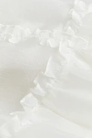 Flounce-Trimmed Dress
