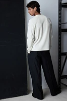 Regular Fit Ribbed Long-Sleeved Shirt