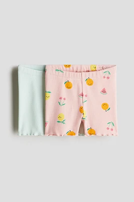 2-Pack Ribbed Bike Shorts