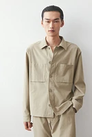 Regular-Fit Twill Overshirt