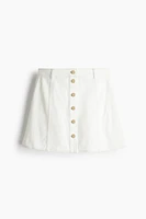 A-Line Denim Mini Skirt