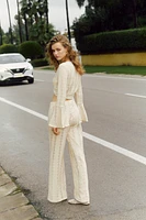 Lace Jersey Pants