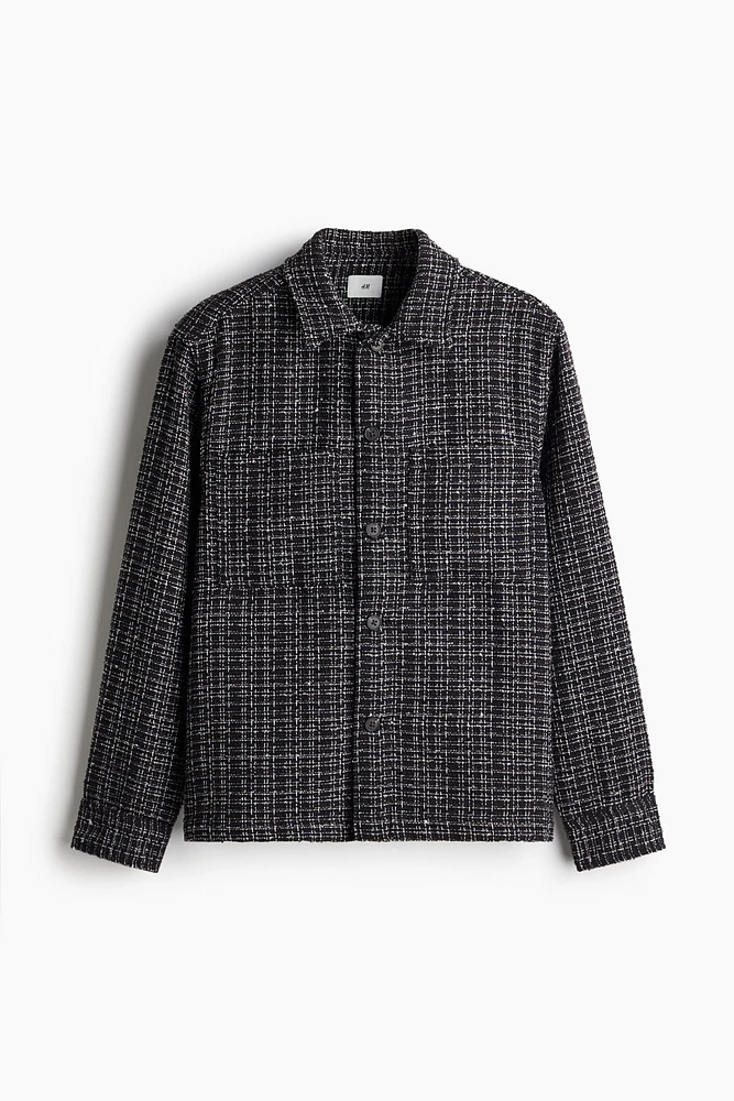 Regular Fit Waffled Overshirt