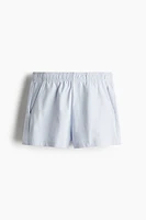 Short en coton avec taille élastique