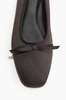 Bow-Detail Ballet Flats