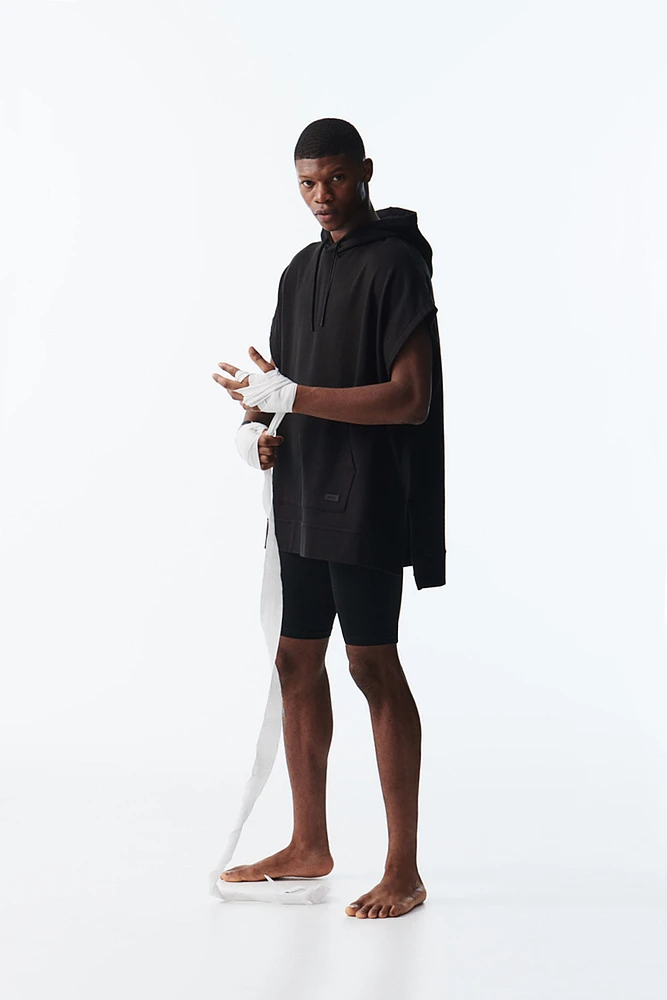 Loose Fit Sleeveless Sports Hoodie