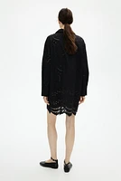 Eyelet Embroidered Shirt Dress