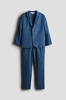 Linen-Blend Suit