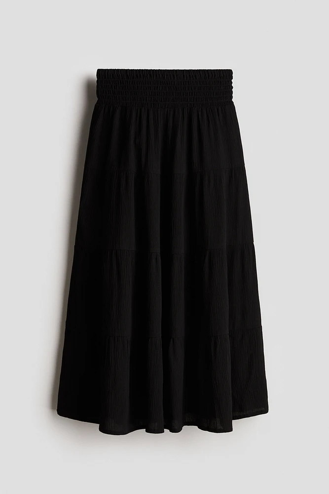 Smocked Tiered Skirt