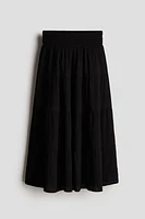 Smocked Tiered Skirt