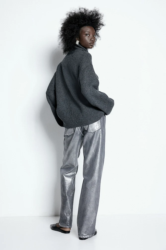 Cashmere-Blend Turtleneck Sweater