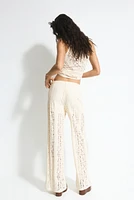 Lace-Detail Pants
