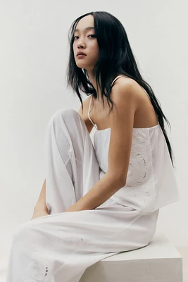 Camisole Top with Eyelet Embroidery