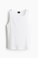 Slim-Fit Ribbed Tank Top
