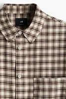Loose Fit Flannel Shirt