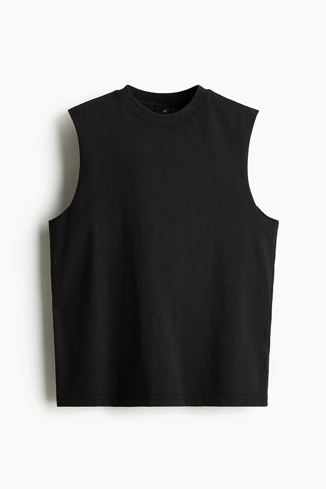 Regular-Fit Washed Tank Top