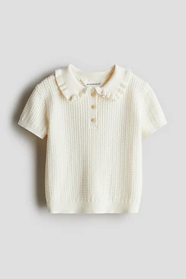 Cable-Knit Cotton Top