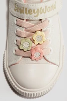 Appliquéd Canvas Sneakers