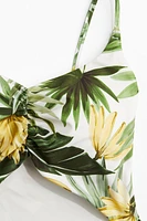 Padded-Cup High-Leg Swimsuit
