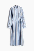 Tie-Belt Shirt Dress