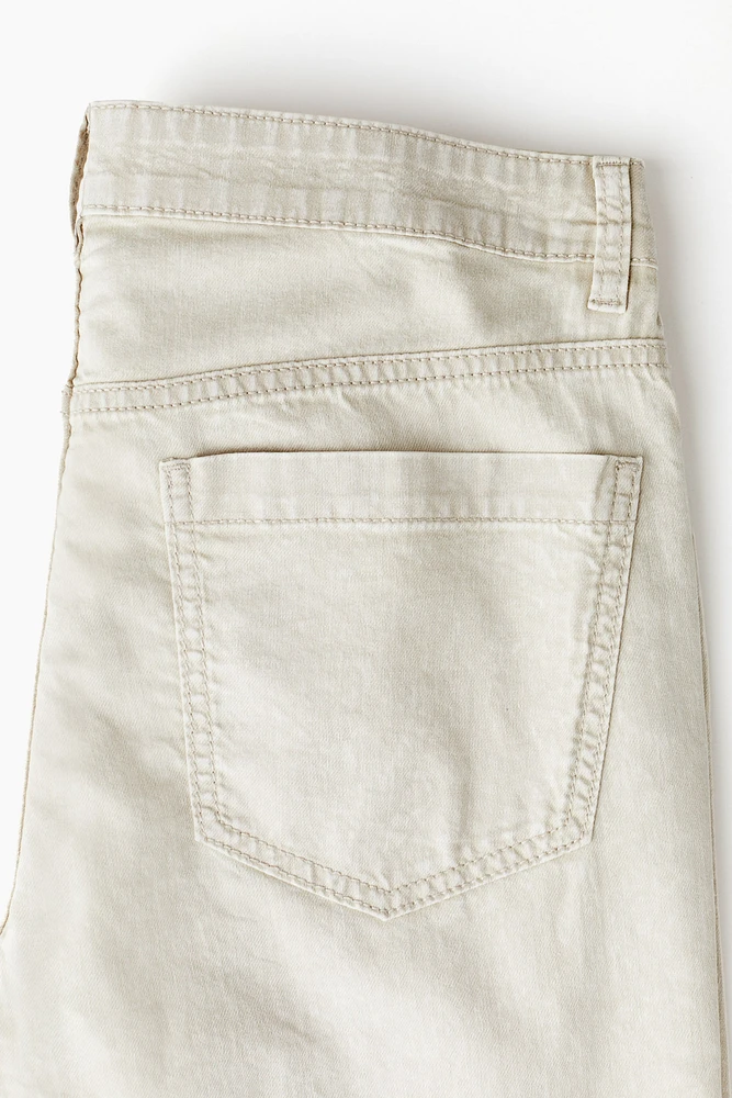 Straight Twill Pants