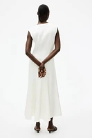 V-Neck Satin Dress