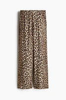 Wide-cut Pull-on Pants