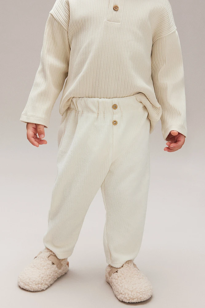 Ribbed Velour Pants