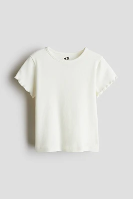 Ribbed Jersey Top