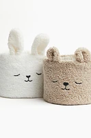 Teddy Fleece Storage Basket