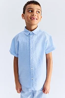 Cotton Seersucker Shirt
