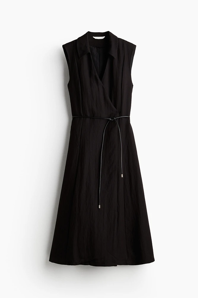 Tie-Belt Wrap Dress