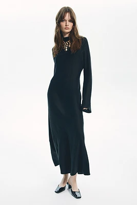 Open-Back Satin Dress