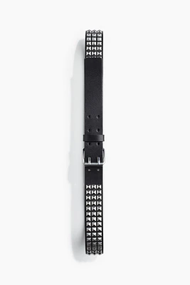 Studded Leather Belt
