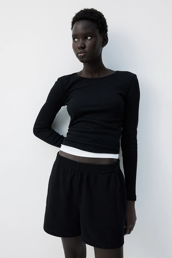 Ribbed Jersey Top