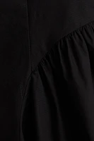 Open-Back Poplin Dress