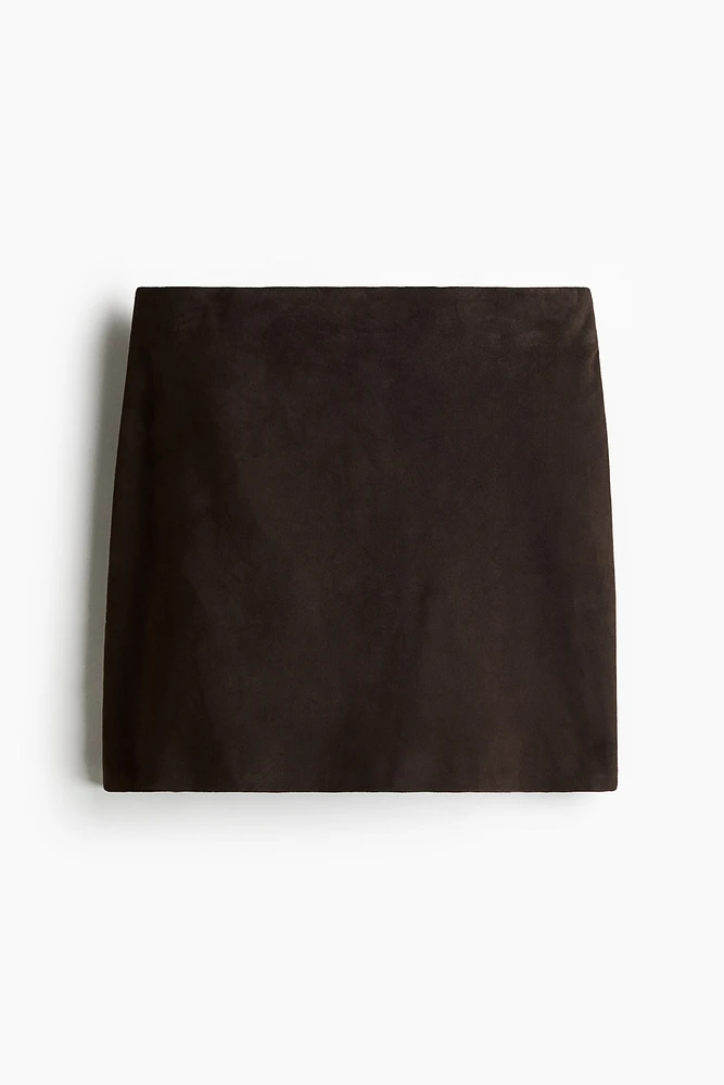 Suede Mini Skirt