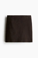 Suede Mini Skirt