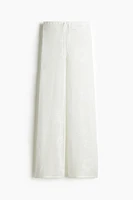 Pantalon en tricot pointelle