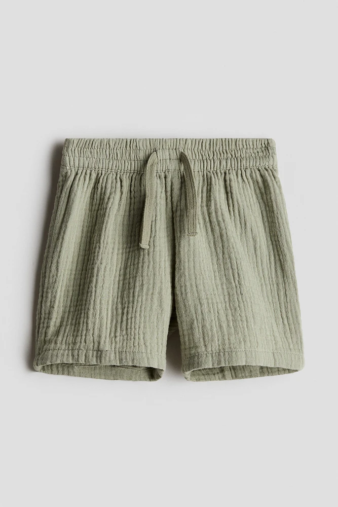 Cotton Muslin Shorts