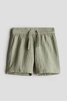 Cotton Muslin Shorts