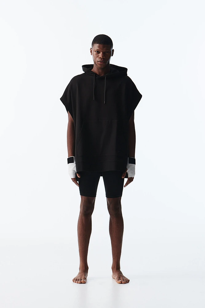 Loose Fit Sleeveless Sports Hoodie